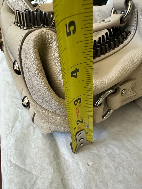 Christian Louboutin Morrigan Medium Capra Stone Leather Shoulder Bag NWT & COA - Picture 16 of 16